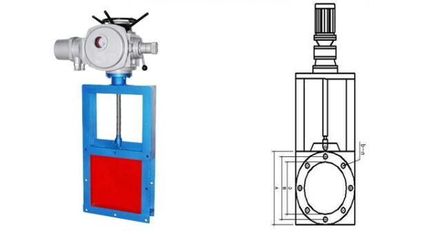 電動(dòng)方形閘板閥如何安裝、結(jié)構(gòu)圖