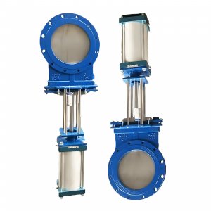 氣動(dòng)刀閘閥：PZ673Y-16C，DN250，介質(zhì)灰渣混