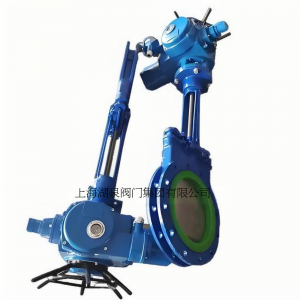 電動刀閘閥PZ973-16 DN350，DN400排渣、處理顆